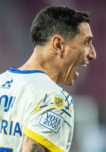 Ángel Di María con Rosario Central