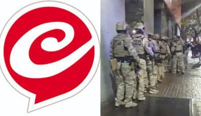 Un hombre ingresó a Crónica TV con un arma blanca