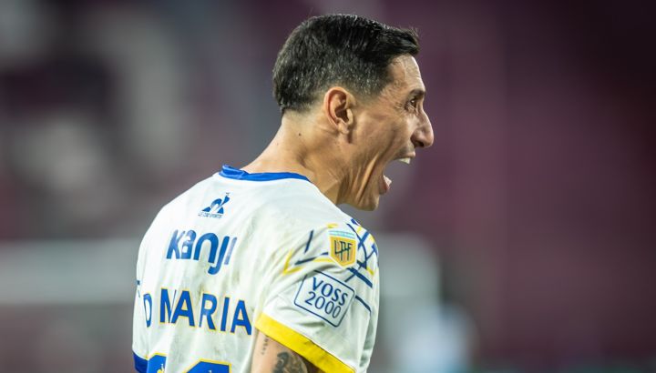 Ángel Di María con Rosario Central