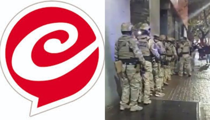 Tensión en Crónica TV: un hombre irrumpió en pleno aire con un cuchillo