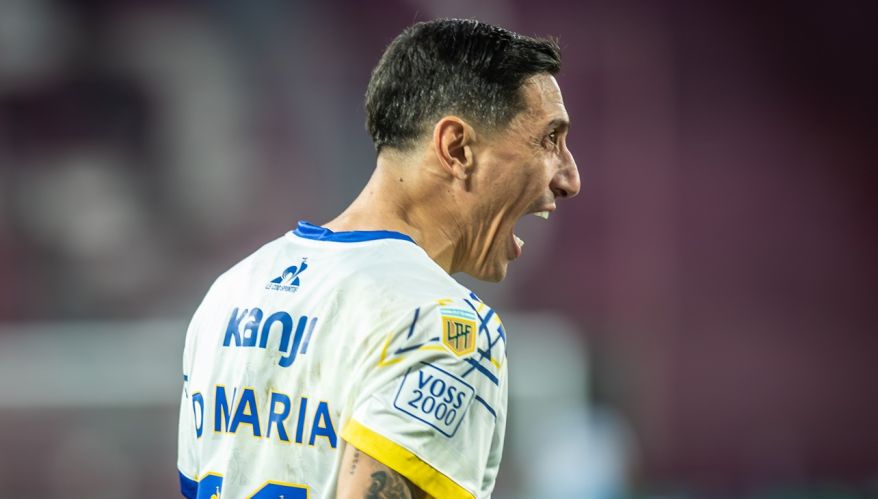 Ángel Di María con Rosario Central