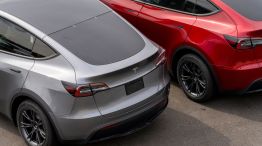 Tesla Model Y electric vehicles. 