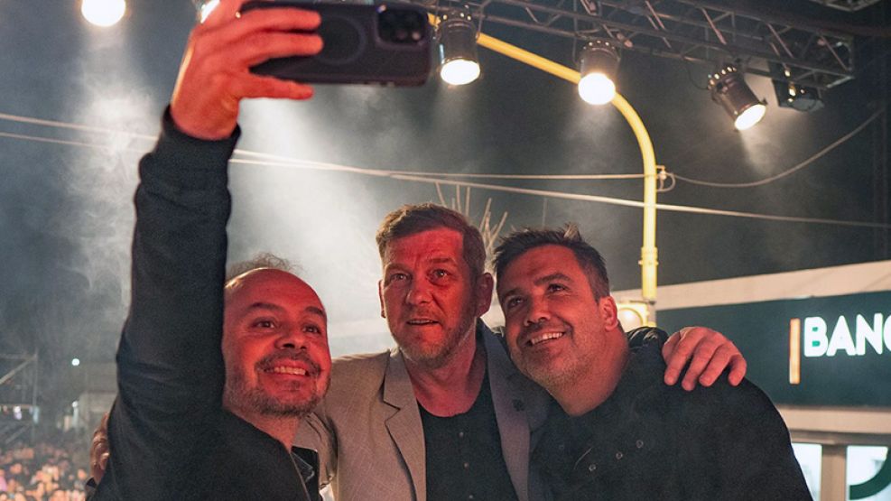 Marcos Fey, junto a Fernández y Torres