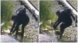 El momento del robo.