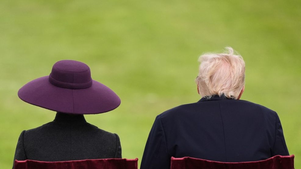Melania Trump en el Castillo de Windsor este 17 de septiembre