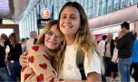 Amalia Granata despidió a su hija Uma en el aeropuerto: "Llegó el día"