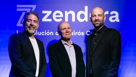 Martín Quirós, socio director de la firma, José María Quirós, fundador de la compañía y Hernán de la Riva, socio director de Zendera