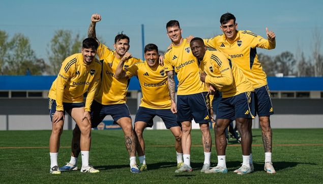 Entrenamiento de Boca Juniors