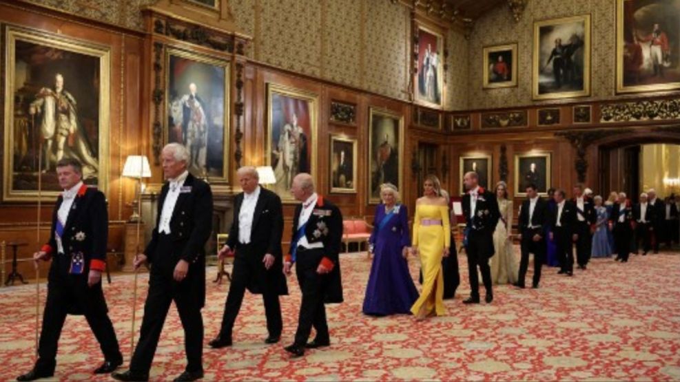 Sam Altman, Tim Cook y otros magnates de Silicon Valley en el banquete de Carlos III para Donald Trump en Windsor