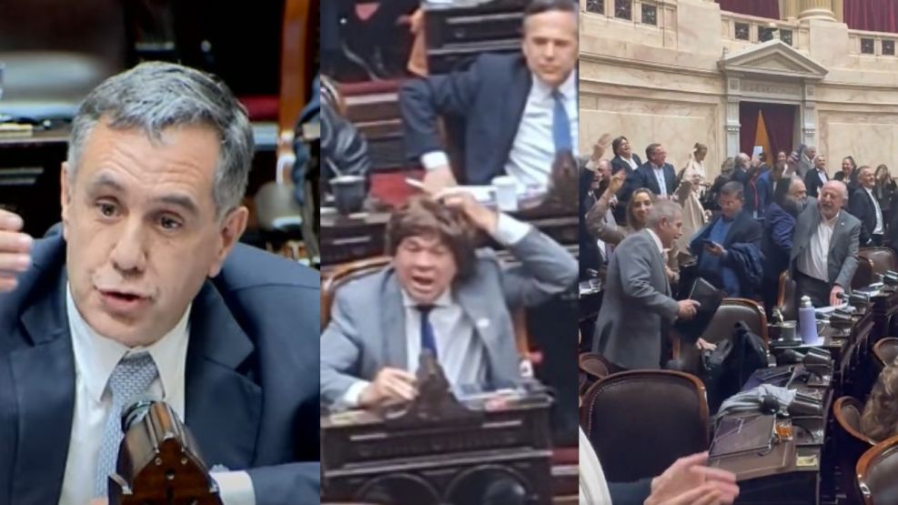 Tres momentos en la sesión de Diputados