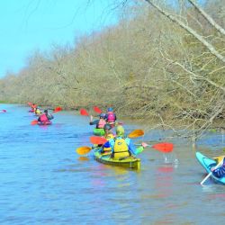 Sólo se puede cruzar el Paraná si el tiempo acompaña. Y un lugar ideal para hacerlo es frente al boyado del arroyo Capitancito. 