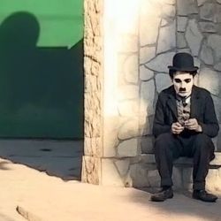Chaplin como el Mago sin Dientes | Foto:ChatGPT