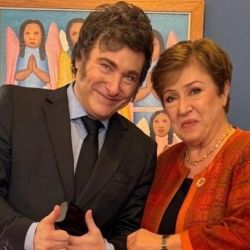 Milei y Georgieva | Foto:CEDOC