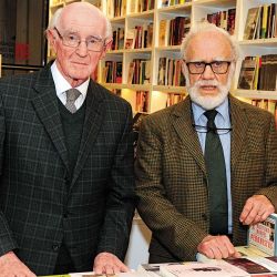 Natalio Botana y José Emilio Burucúa | Foto:Marcelo Dubini