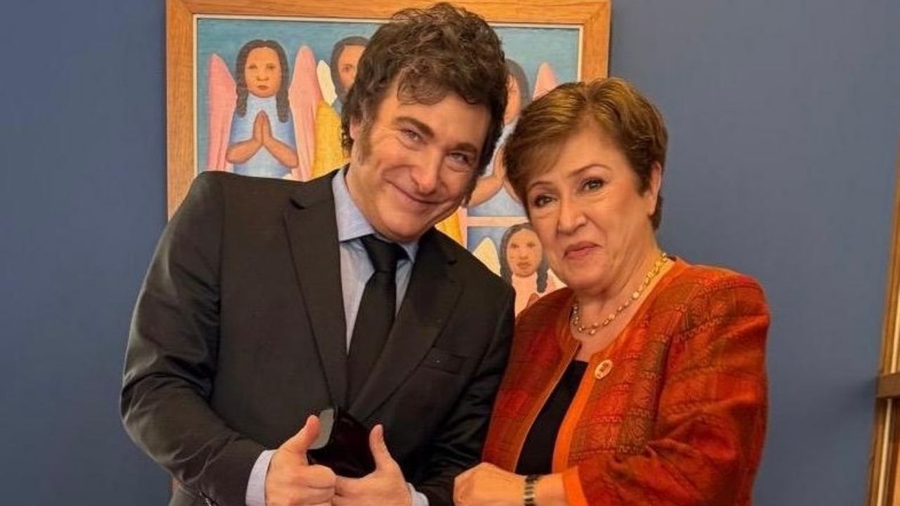 Milei y Georgieva | Foto:CEDOC