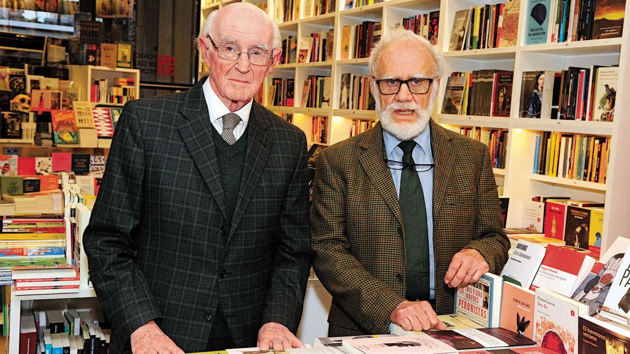 Natalio Botana y José Emilio Burucúa | Foto:Marcelo Dubini