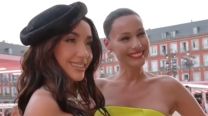 Pampita y María Becerra deslumbraron en el desfile de Carolina Herrera en Madrid: de la tendencia de lunares al vestido con cola