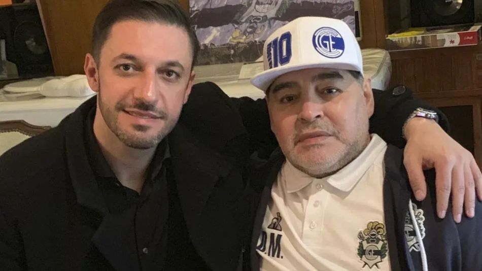 Matías Morla y Diego Maradona