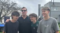 Maxi López, Valentino López, Benedicto López y Constantino López