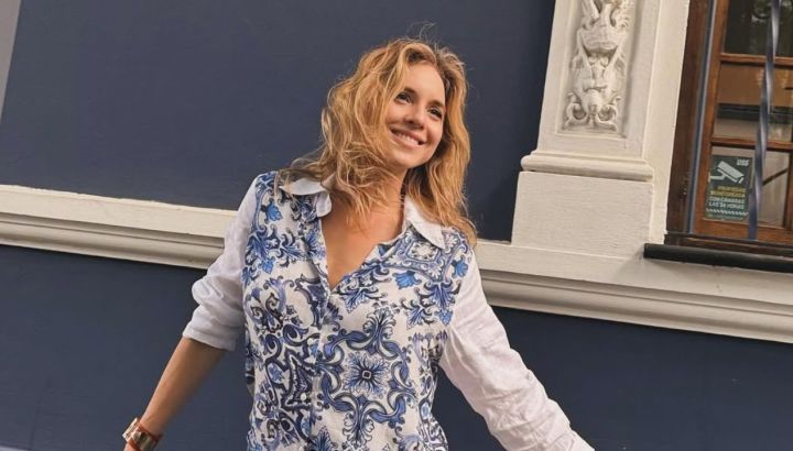 Carla Peterson marcó tendencia en San Sebastián con un look lavanda firmado por Nuria Bueno