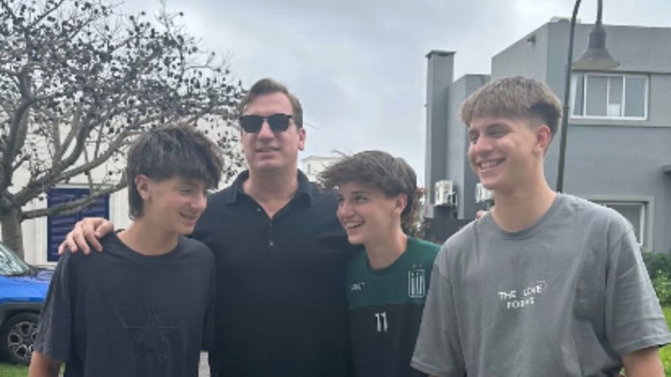 Maxi López, Valentino López, Benedicto López y Constantino López