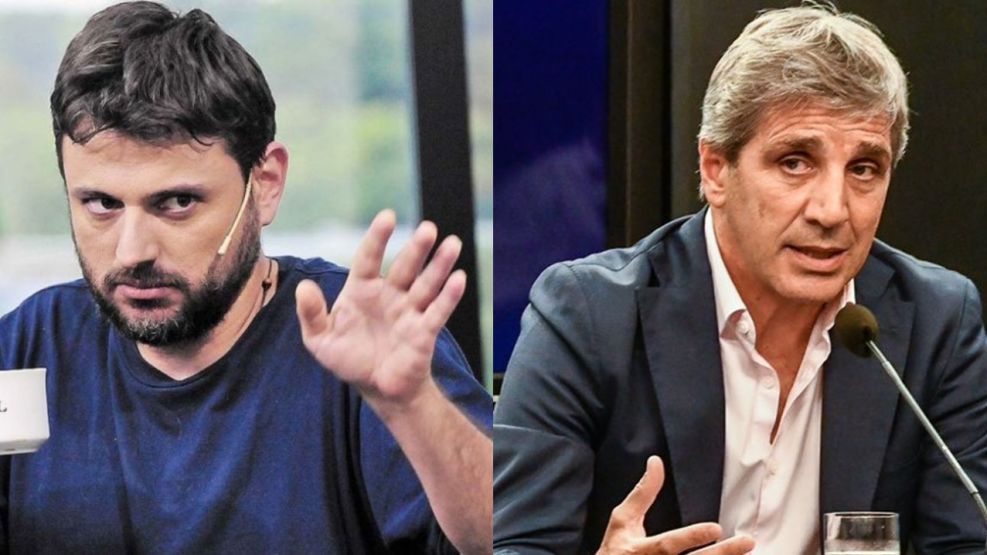 Juan Grabois y Luis Caputo.