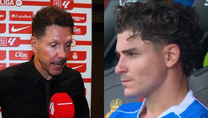 Julián Álvarez y el Cholo Simeone