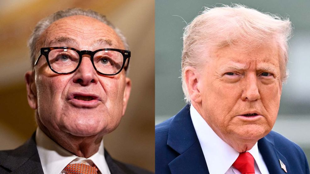 Chuck Schumer y Donald Trump 21092025