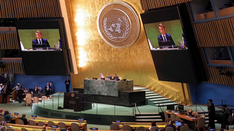 Emmanuel Macron en la ONU 20250922