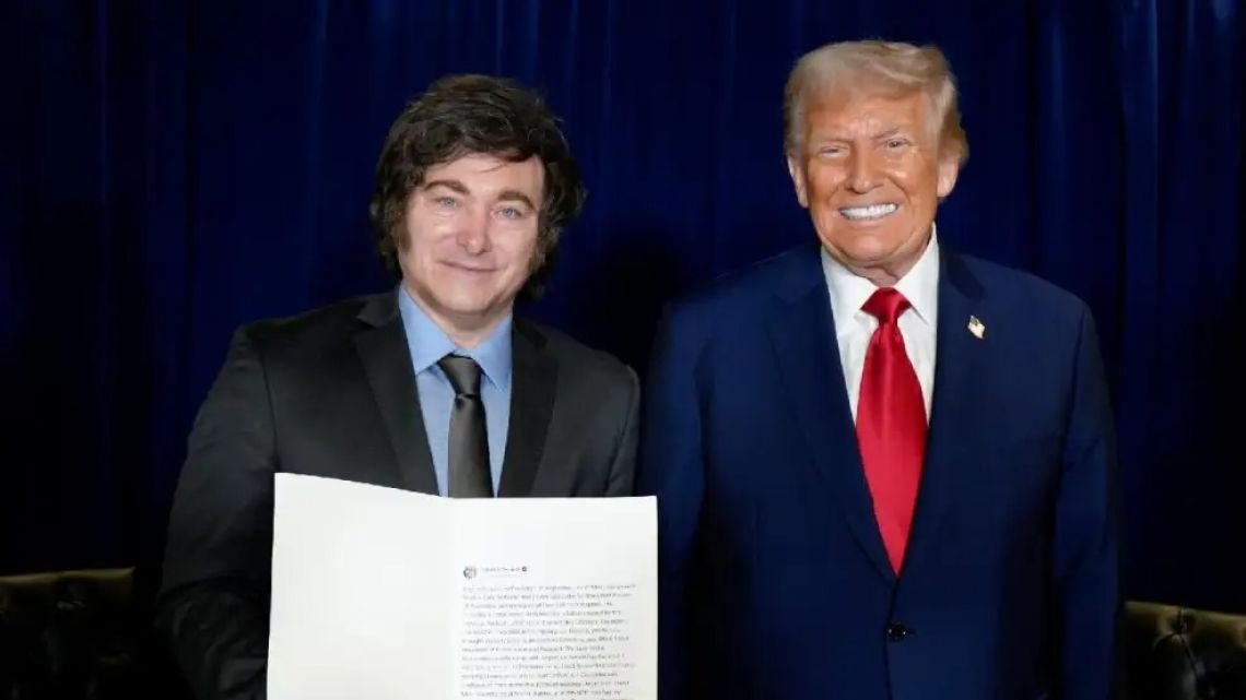 Argentina's President Javier Milei and US President Donald Trump.