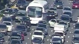 Choque en cadena en Gral. paz 23092025