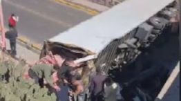 Volcó un camión en Mendoza