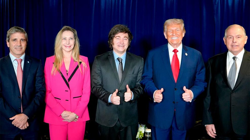 Reunión bilateral Milei Trump Caputo y Werthein 23092025