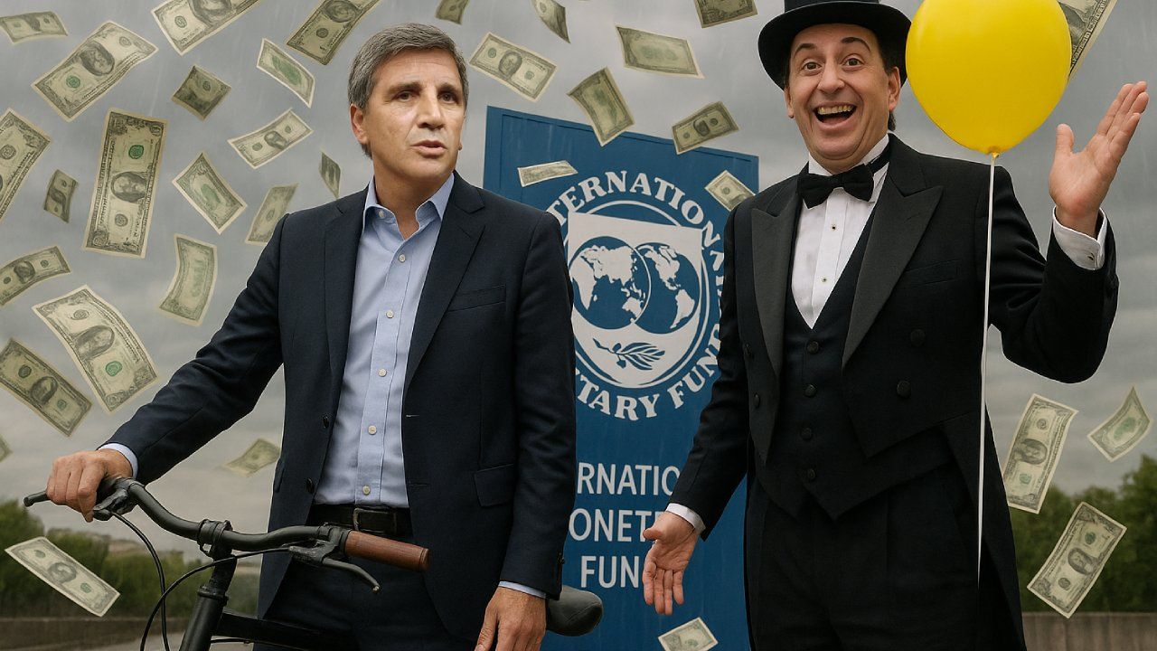 Caputo, la bicicleta, el FMI y el Mago | Foto:ChartGPT