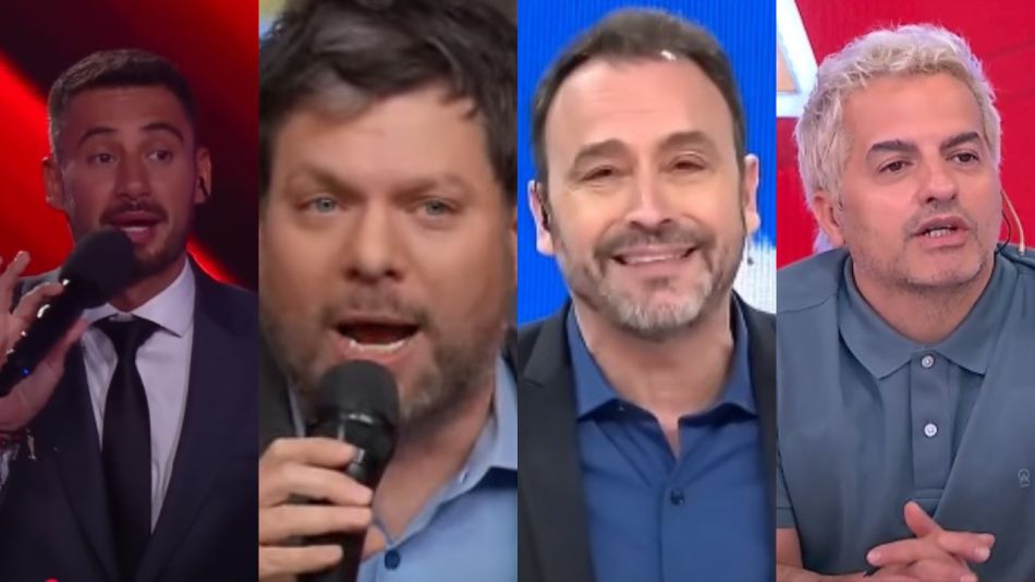 Nico Occhiato, Guido Kaczka, Adrián Pallares y Ángel de Brito