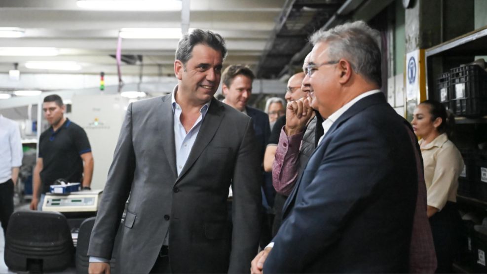 El ministro Lisandro Catalán y el gobernador Raúl Jalil