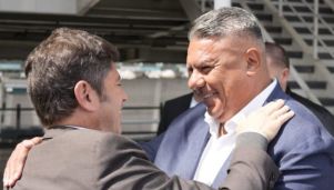 Claudio Tapia y Axel Kicillof