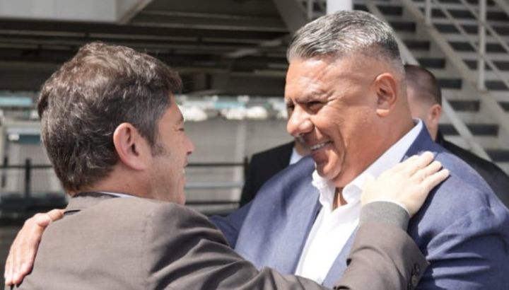 Claudio Tapia y Axel Kicillof
