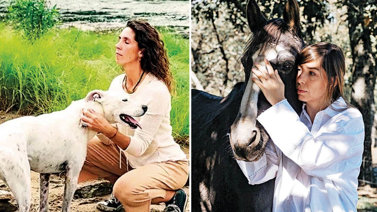 Sofía Pom y Clara Martín, son dos exponentes del nuevo fenómeno de "Comunicarse con animales".  | Foto:Cedoc