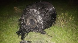 El objetó que cayó en una zona rural de Puerto Tirol. 