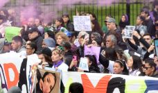 Marcha de Ni Una Menos por el Triple Femicidio de Florencio Varela