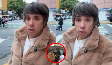 Robertito Funes Ugarte tras la agresión que sufrió en el Congreso