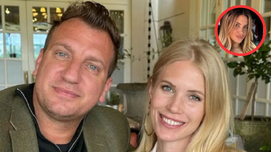 Maxi López y Daniela Christiansson