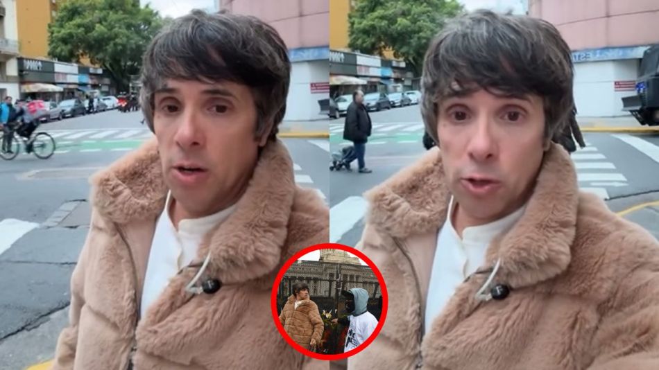 Robertito Funes Ugarte tras la agresión que sufrió en el Congreso