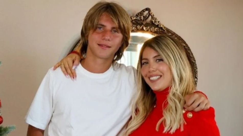 Valentino López y Wanda Nara