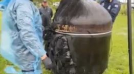 Removieron la chatarra espacial hallada en un campo de Chaco