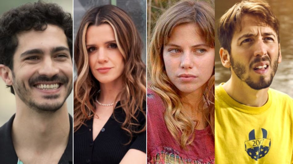 Chino Darín, Violeta Urtizberea, Justina Bustos y Martín Piroyansky en Voley