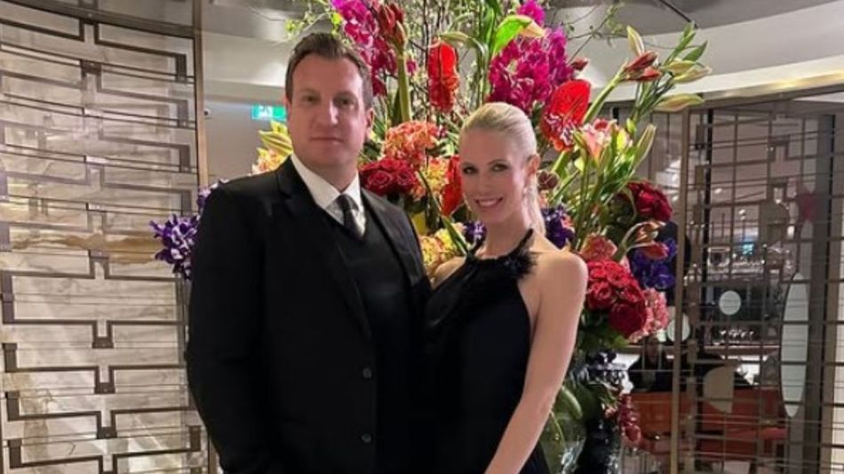 Maxi López y Daniela Christiansson 