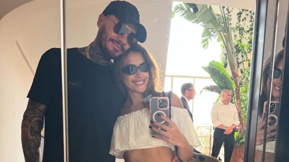 Marcelo Tinelli y Milett Figueroa
