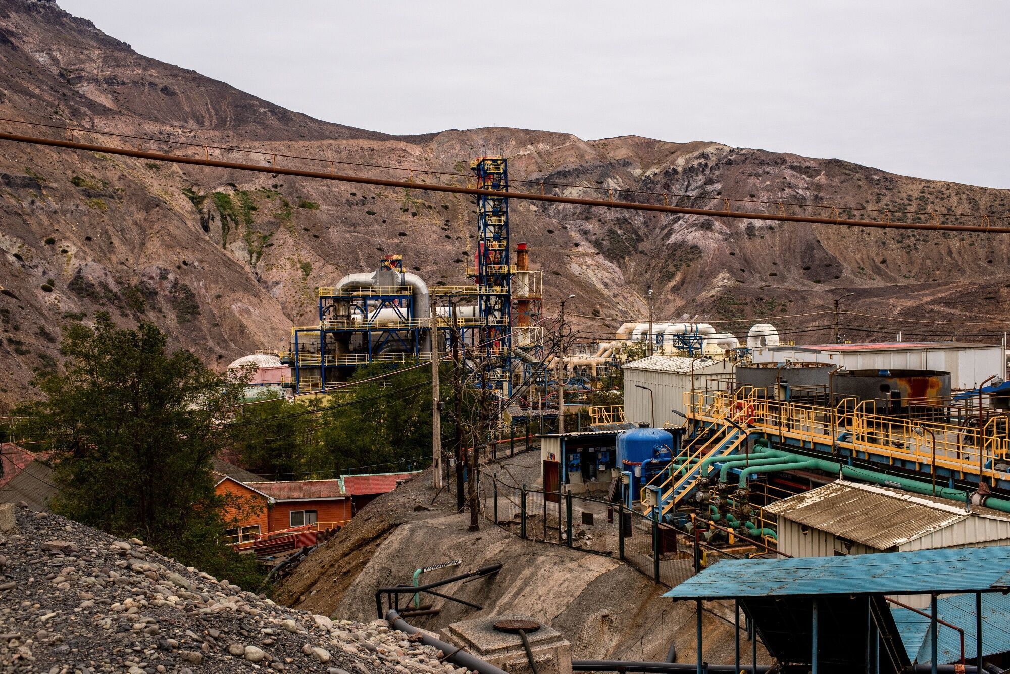 The Codelco El Teniente Mine And Processing Facility As Copper Wavers